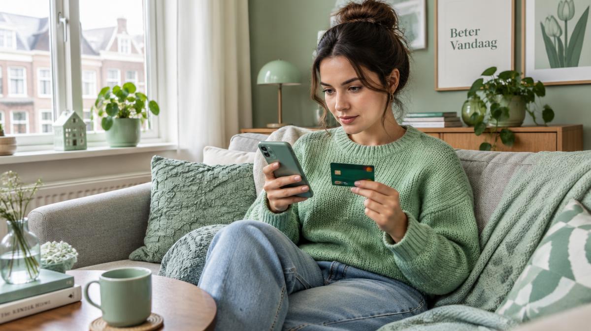 Illustratieve foto: iemand controleert een webwinkel op de telefoon